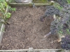Le sol des carrés de potager s'affaise