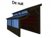 Serre bioclimatique de nuit