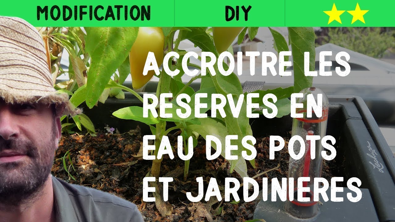 Rendre les pots et jardinières de votre balcon plus autonome en eau