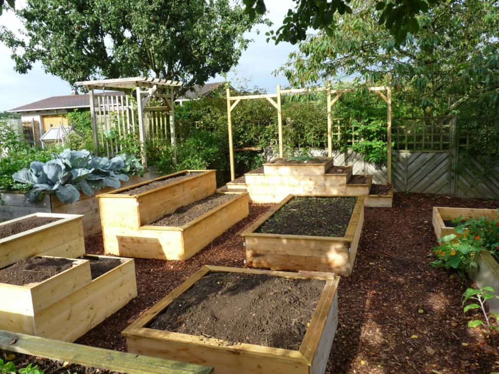 Potager en carrés pour jardinier du dimanche