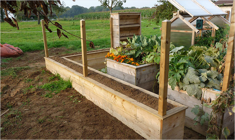 Installer une clôture autour du potager mon potager en carrés Basse inspiration clôture