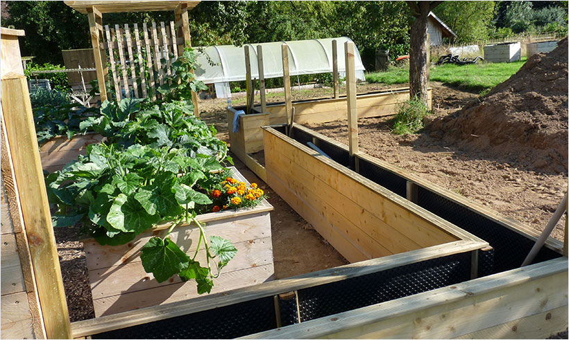 Installer une clôture autour du potager mon potager en carrés Basse inspiration clôture