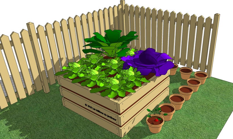 Le kit du jardineur novice vous explique comment fabriquer un carré de potager pas cher