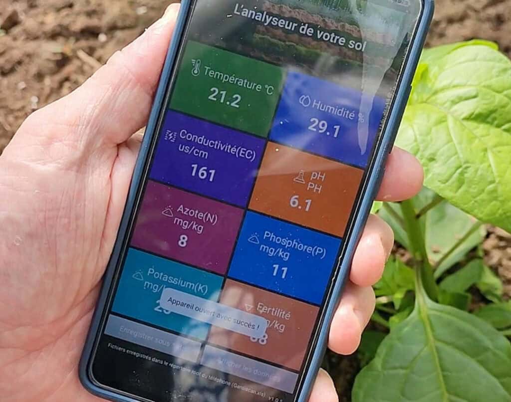 Meilleur analyseur de sol Analyseur de Sol NPK PH EC gardiscan