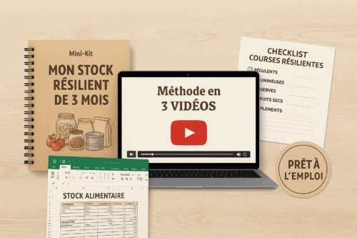 Mini-kit Stock Résilient – Construisez un stock alimentaire de 3 mois sans stress